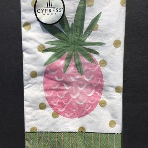 2 Packages Cypress Home Guest Napkins Paper Pink Pineapple Party Crafts New